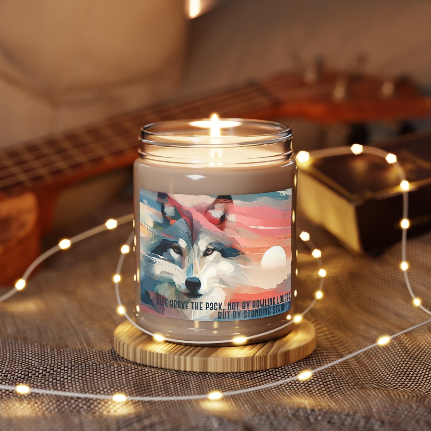 Strength of the Wolf, scented 9oz soy candle